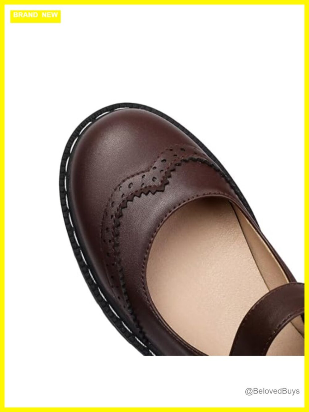 Gothic Mary Jane Oxford Shoes - Ankle Tie, Platform Heel, Round Toe - Picture 4 of 6